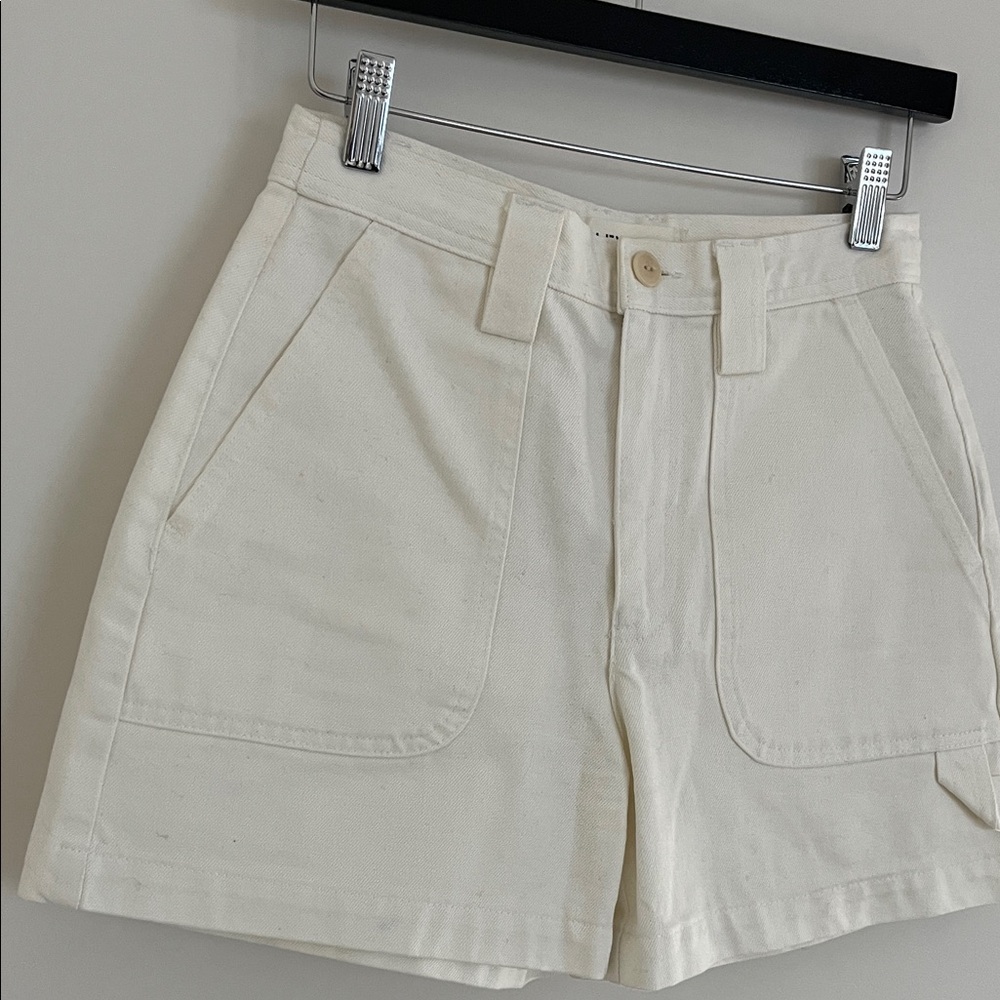 Alex Mill White Phoebe Shorts - Picture 4 of 10